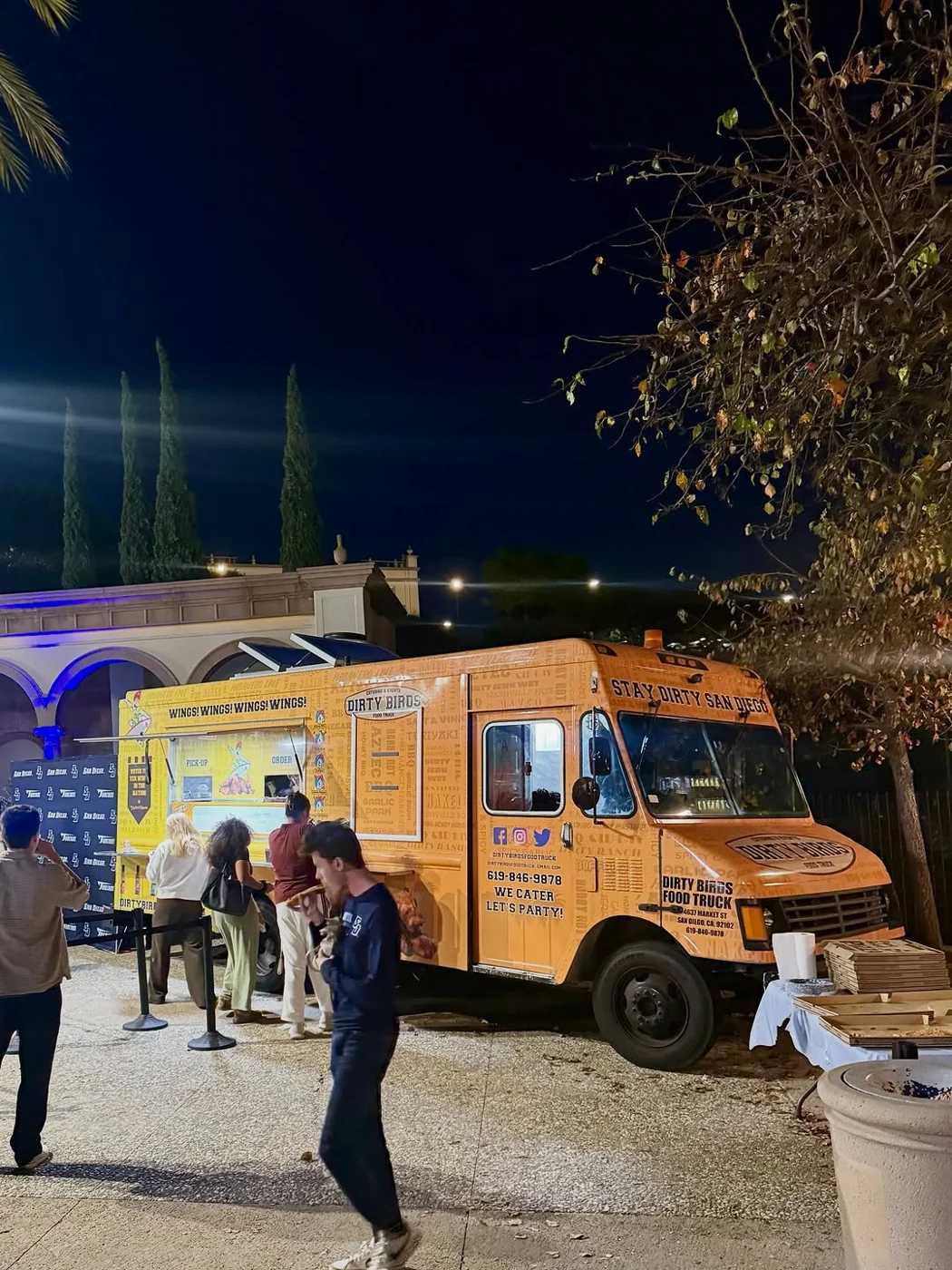 Existing Dirty Birds truck photo at an event; this is not a named client case study